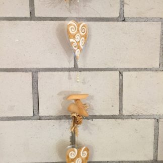 Herz Girlande im Aquarelllook